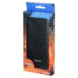 Аккумулятор BURO RCL-8000-BK Li-Po 8000mah  2.1A  черный 2*USB 1067099