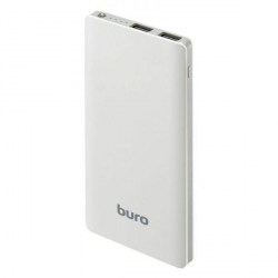 Аккумулятор BURO RCL-8000-WG Li-Po 8000mah 2.1A белый/серый 2*USB 1067105