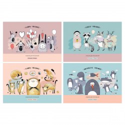Альбом 40л. БиДжи АР4ск40 10965/1 "Funny friends" ассорти, эконом 372442