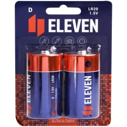Батарейка Eleven LR20 ВС2 Alkaline 301751