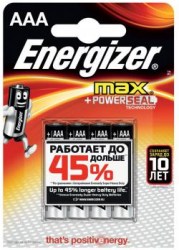 Батарейка Energizer Max Plus LR03 AAА/E92 BP4 082/597/099