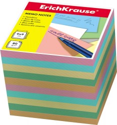Блок 9*9*9см ErichKrause 5140 цветной сменный