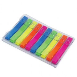 Блок липкий 10*6*48мм Brauberg 123227 неон, пластик, 200л. 
