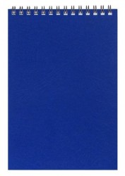 Блокнот А4  60л. Полином 11с14 синий. на гребне, пластик 0,5мм 