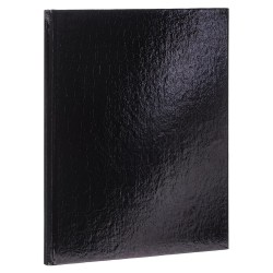 Блокнот А5  80л. Хатбер 80Б5бвВ1гр "METALLIC" черный на гребне 093253