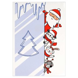 Блокнот А6  40л. Феникс 69596 "Встречаем Новый год" клетка, блок белый, мягк перепл 