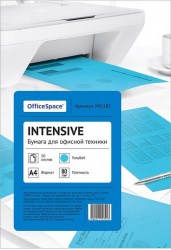 Бумага  OfficeSpace intensive A4, 80г/м, 50л, ГОЛУБОЙ 245181