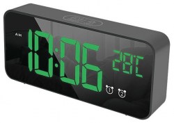 Часы  будильник CL-B80GR Artstyle черный