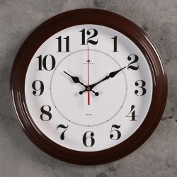 Часы  настенные 2362208 "Рубин" 30см коричневые