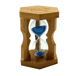 Часы  песочные J.Otten 3007 дерево+стекло 8,5*5,5см 3 мин 279409