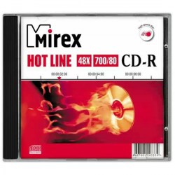 Диск CD-R 700Mb Mirex HOTLINE 48x Slim case UL120050A8S