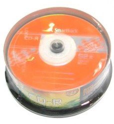 Диск CD-R 700Mb Smart Track 52Х Printable/Для печати  Cake Box /25шт/ ST000130  127797
