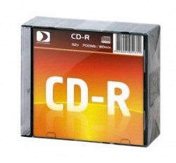 Диск CD-R Data Standart 52X 700Mb Slim  MIREX 13210-DSCDR01S