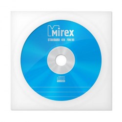 Диск CD-R MIREX Standart 700Mb 48x в бумажном конверте UL120051A8C