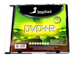 Диск DVD+R 4,7Gb Smart Track 16X Slim ST000222