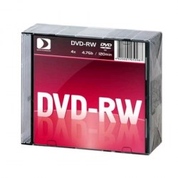 Диск DVD-RW 4,7Гб Data Standart 4X  Slim MIREX 13430-DSDWM05S 