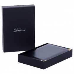 Ежедневник А5 2026г. Delucci DD6_89501 черный, гладкий кожзам, золотой срез 184л. 381853