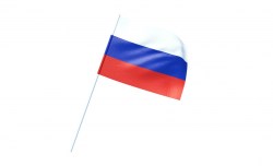 Флаг  РФ 12*16см на пласт.трубочке 