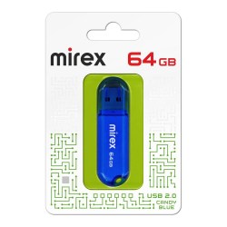 Флэш-диск Mirex CANDY BLUE 64GB USB 2.0 13600-FMUCBU64