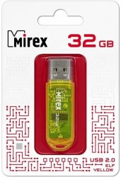 Флэш-диск Mirex ELF YELLOW 32GB ecopack 13600-FMUYEL32