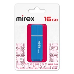 Флэш-диск Mirex LINE BLUE 16GB ecopack 3.0 13600-FM3LBU16