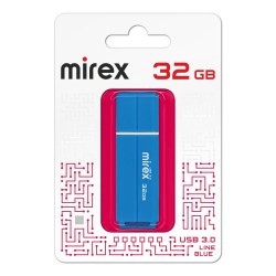 Флэш-диск Mirex LINE BLUE 32GB ecopack 3.0 13600-FM3LBU32