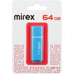 Флэш-диск Mirex LINE BLUE 64GB ecopack 3.0 13600-FM3LBU64