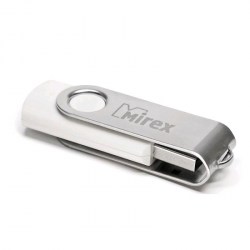 Флэш-диск Mirex SWIVEL WHITE 16GB  ecopack 13600-FMUSWT16
