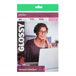 Фотобумага PERFEO А4, 115г/м2, 100л., ожностор глянцевая 3253459