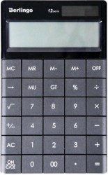 Калькулятор  Berlingo CIA_100  12 разр, двойное пит, 165*105*13мм, антрацит 243785