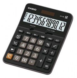 Калькулятор  CASIO DХ-12В-W-EC черный, 12 разр 130638