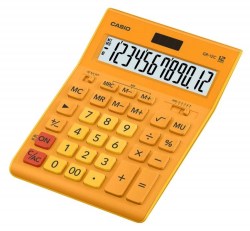 Калькулятор  CASIO GR-12-C-RG-W-EP оранжевый, 12 разрядов