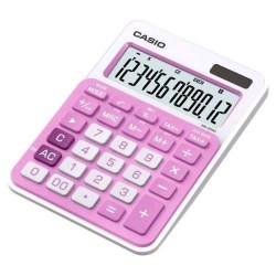 Калькулятор  CASIO MS-20NC-РК-S-EС розовый, 12разр