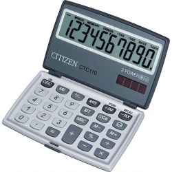 Калькулятор  CITIZEN CTC-110WB белый 10 разрядов, с крышкой