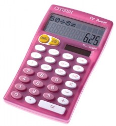 Калькулятор  CITIZEN FC-100NPK 10 разрядов, 2-х строчный дисплей розовый