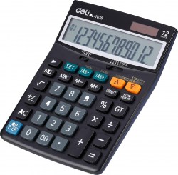 Калькулятор  Deli Core E1630 черный 12 разрядный 1059903