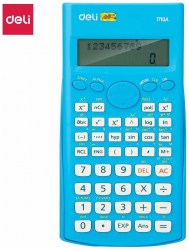 Калькулятор  Deli E1710A/BLU синий 12+2 разрядный 1187636