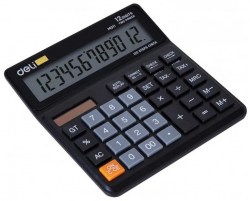 Калькулятор  Deli EМ01120 черный 12 разрядный 1147248 бухгалтерский