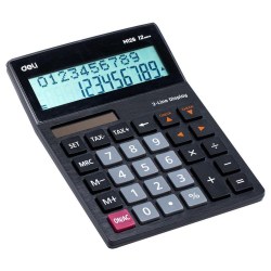 Калькулятор  Deli EМ126 черный 12 разрядный 1801402