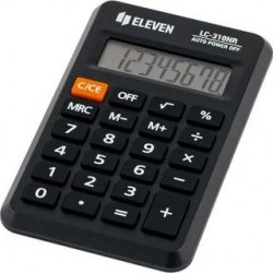 Калькулятор  Eleven LC-310NR 8 разрядов пит от батарейки 339230