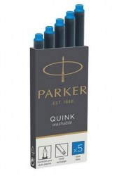 Капсула Parker синие QUINK смываемые /5шт/ блистер 1950208