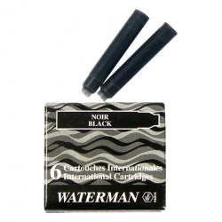 Капсула  Waterman 52011 INTL черный  (6шт)  S0110940