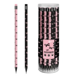 Карандаш ч/г Феникс 70093 HB "Бантики" ассорти