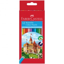 Карандаши 12цв. Faber-Castell Замок 120112 шестигр, заточ, картон 286241