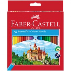 Карандаши 24цв. Faber-Castell 120124 Замок шестигр, заточ, картон 286242