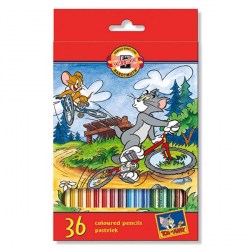 Карандаши 36цв. 3655 "Tom&Jerry" к/к /Koh-i-noor/