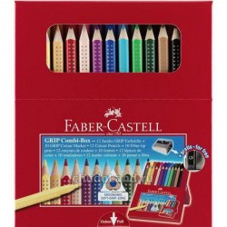 Карандаши Faber-Castell 110912 12цв. JUMBO GRIP + точилка к/к