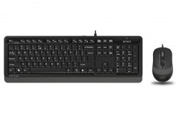 Клавиатура + мышь A4Tech Fstyler F1010 черный/серый USB Multimedia 1147539