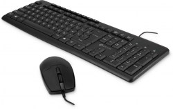Клавиатура + мышь Оклик 650м черный USB проводн Multimedia 1875246
