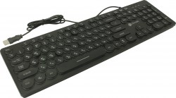 Клавиатура Оклик 420MRL черный USB Slim Multimedia 1091226